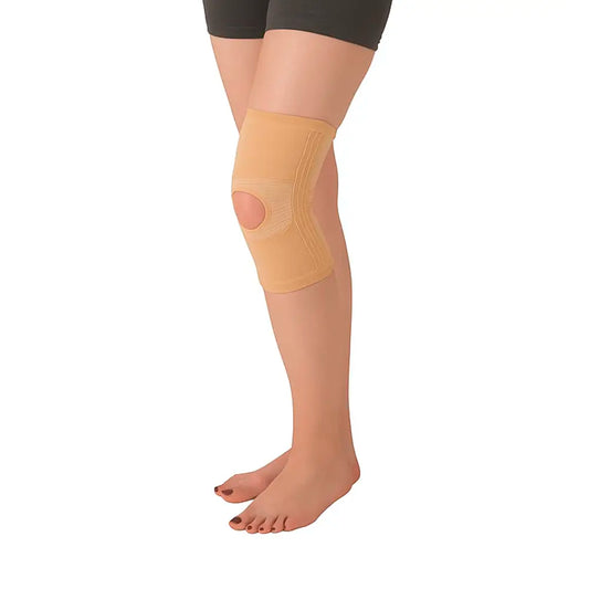 Manga para rodilla con varilla flexible (abierta)