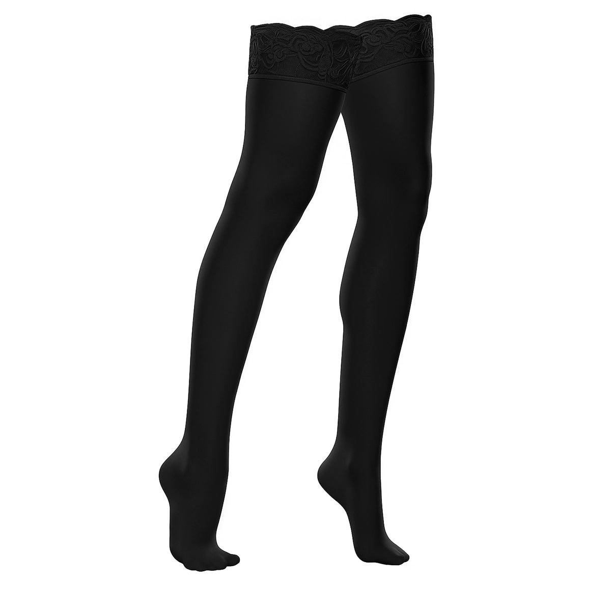 Medias de Mediana Compresión con Encaje