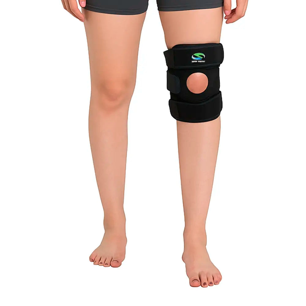 Rodillera abierta corta con Centraje de Rótula en Neopreno