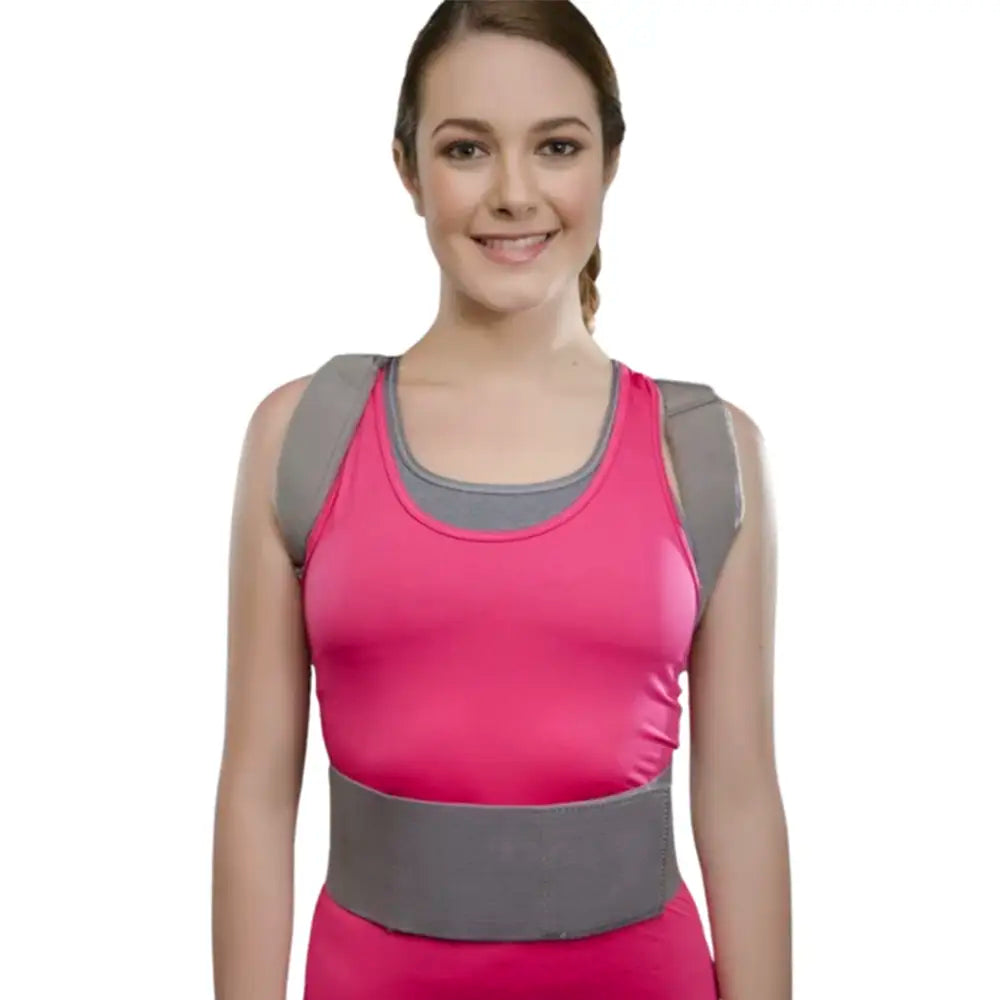 Corrector de postura elástico en V