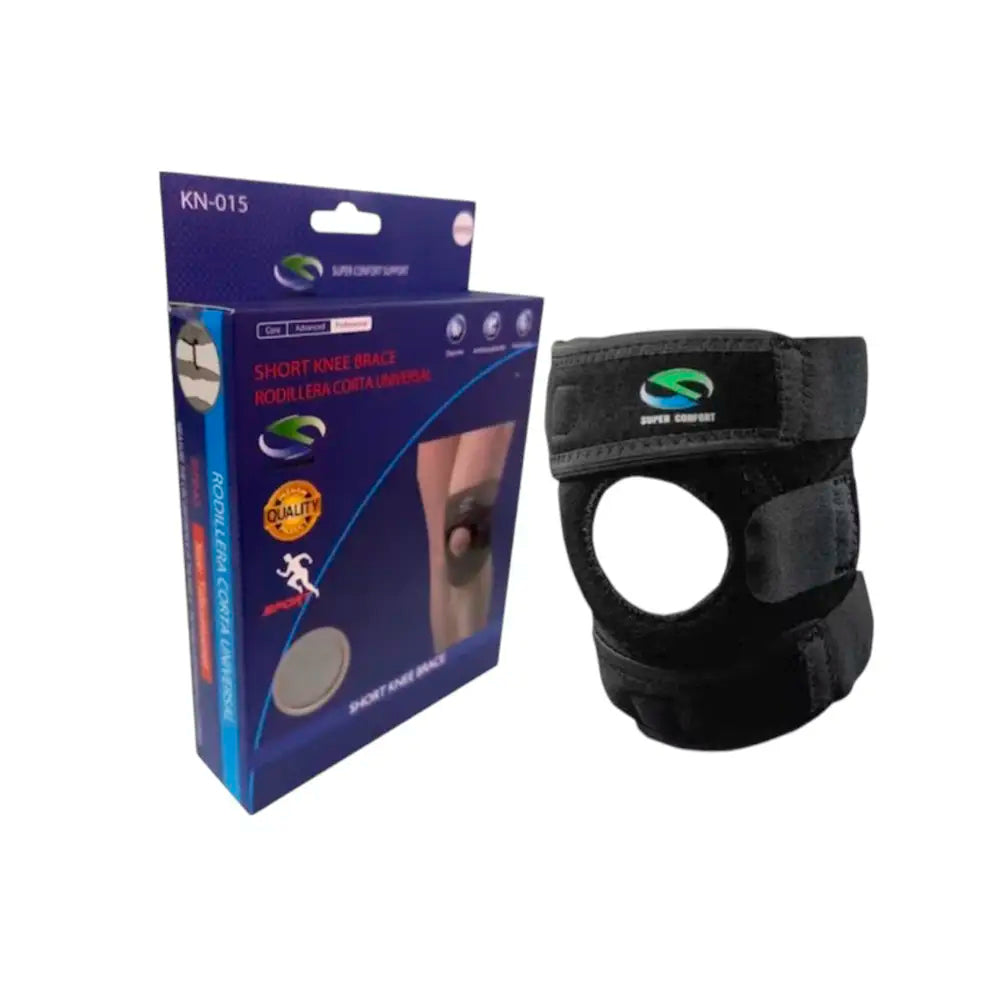 Rodillera abierta corta con Centraje de Rótula en Neopreno