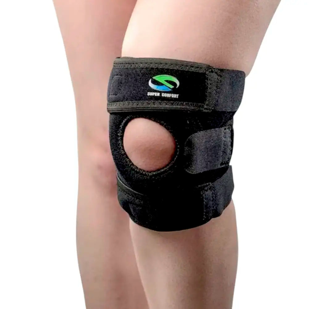 Rodillera abierta corta con Centraje de Rótula en Neopreno