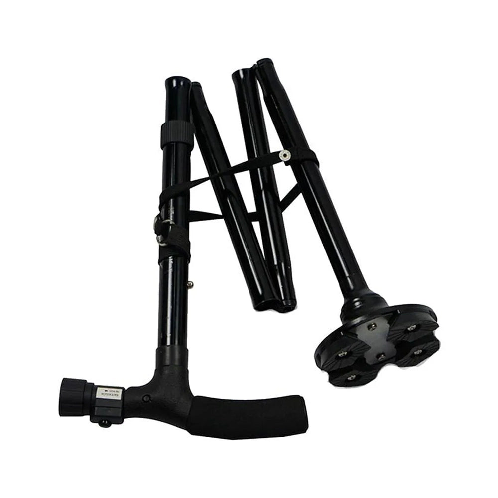 Bastón plegable con linterna, rotación 360